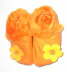 Fellpuschen Blume orange-gelb